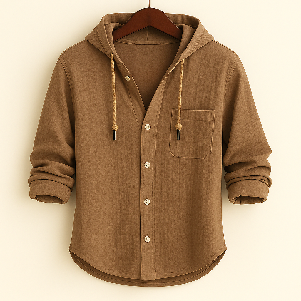 Leandro - Stylish Casual Hooded Shirt