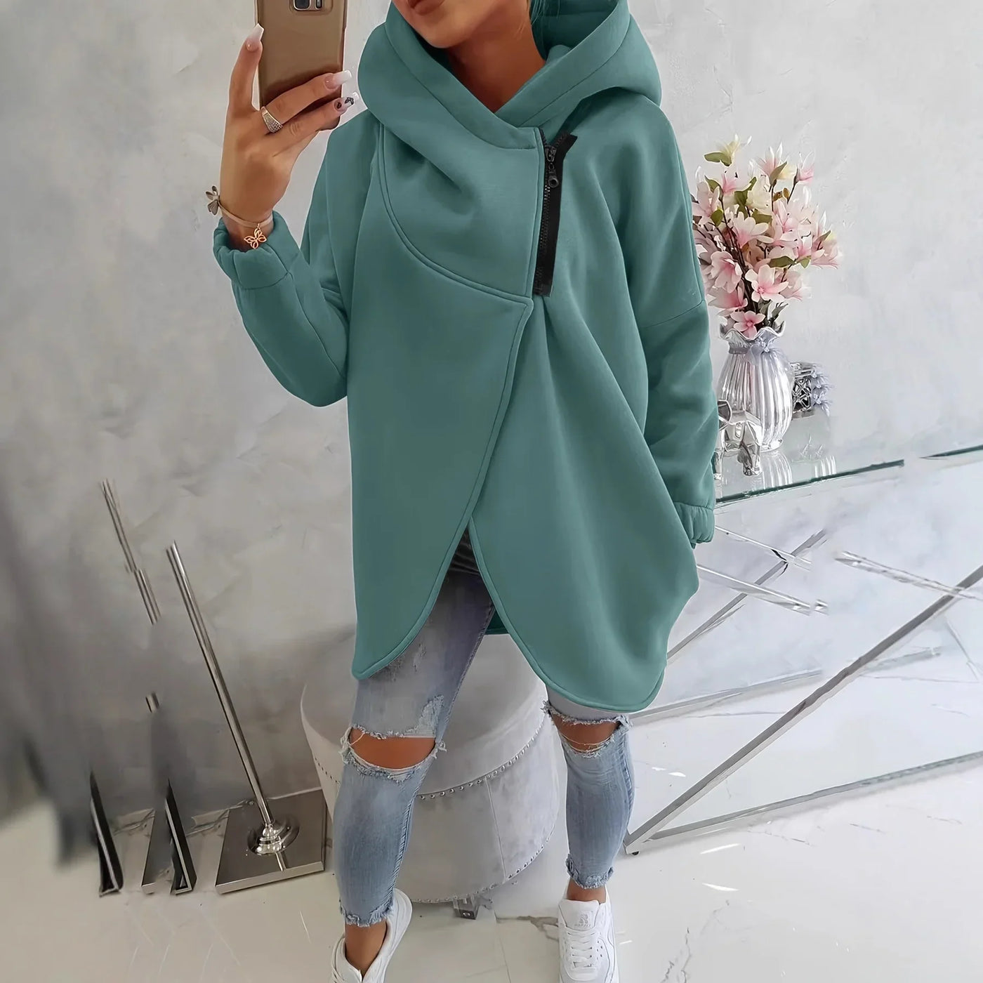 Tahlia - Stylish Casual Hooded Coat