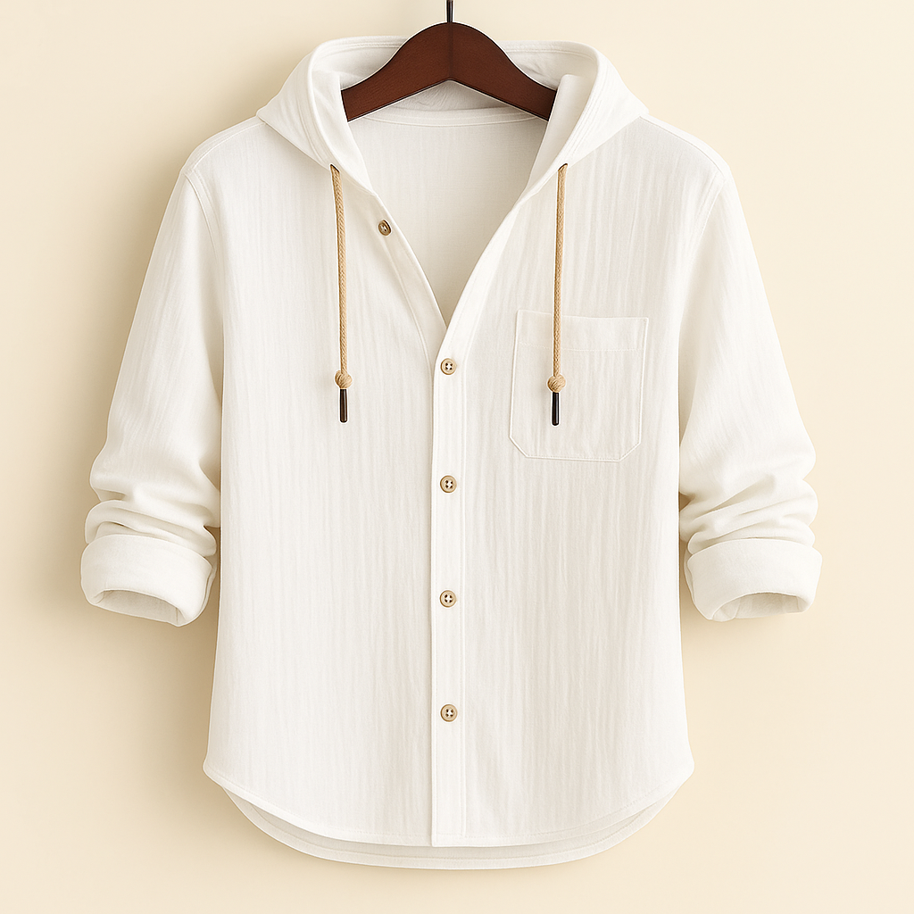 Leandro - Stylish Casual Hooded Shirt