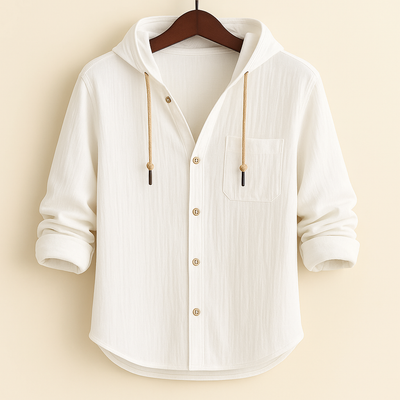 Leandro - Stylish Casual Hooded Shirt