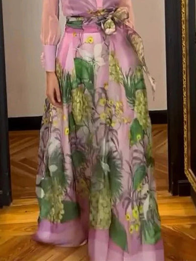 Fashionable and elegant printed skirt