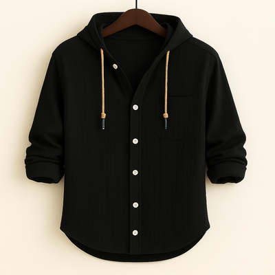 Leandro - Stylish Casual Hooded Shirt