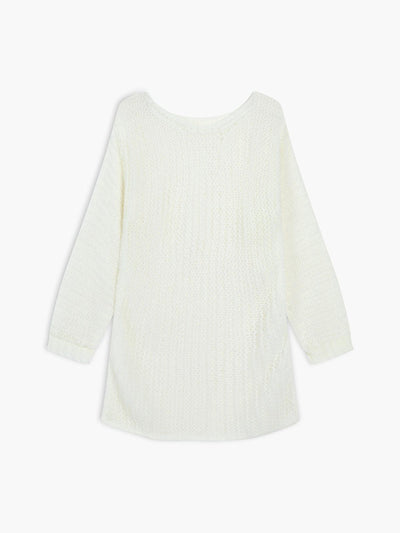 Open Knit Oversized Sweater