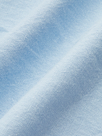 Cotton and Linen Long Sleeve Loose Shorts Set