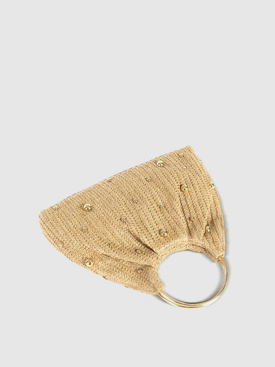 Beaded Crochet Hobo Bag