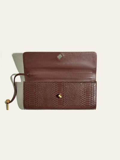 Crocodile Embossed PU Leather Bag