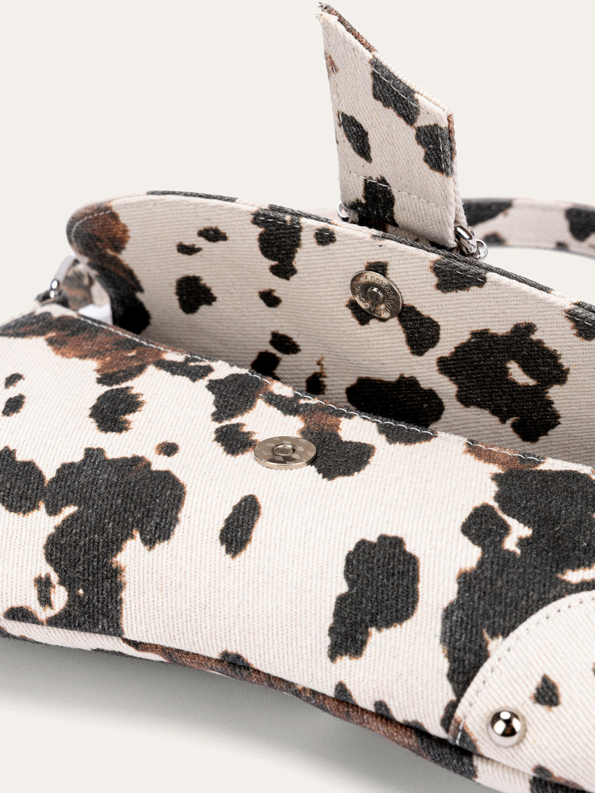 Animal Print Buckle Shoulder Bag