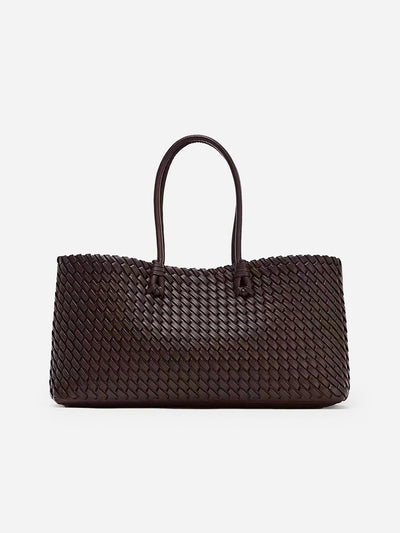 Woven PU Tote Bag