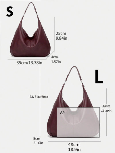 PU Leather Hobo Bag
