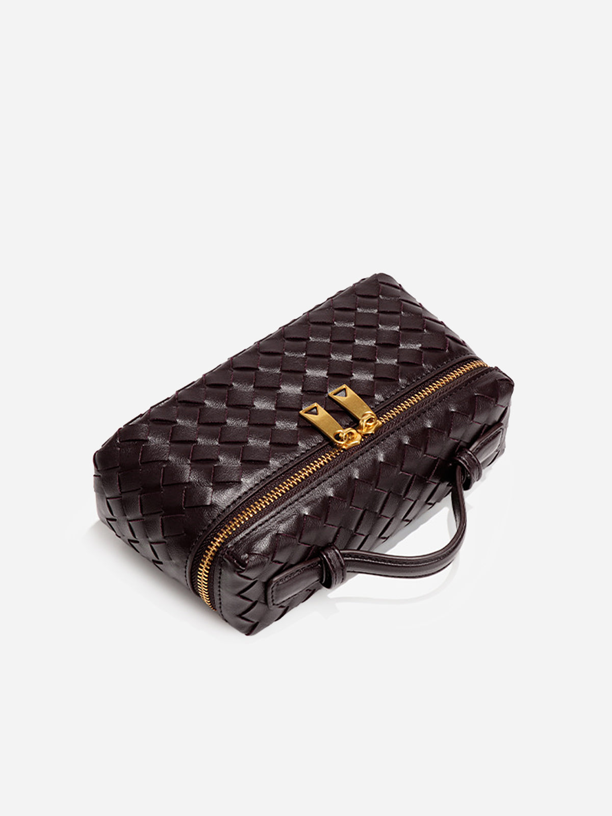 Woven PU Leather Box Bag