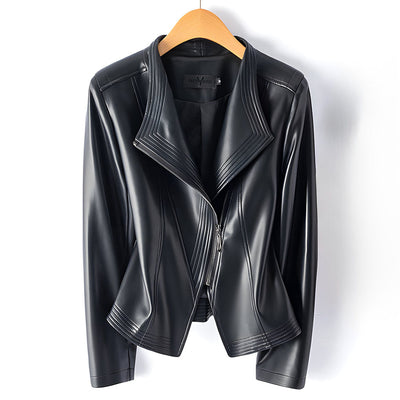 Clarisse Sheepskin Moto Jacket