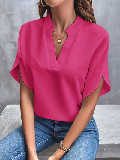 Milan - Classic V-Neck Blouse