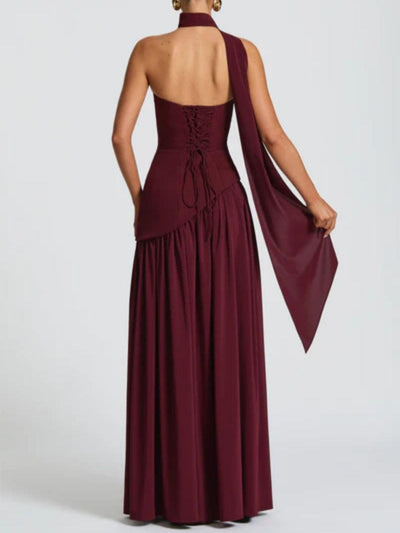 Maliyah Maxi Dress - Cherry Lacquer