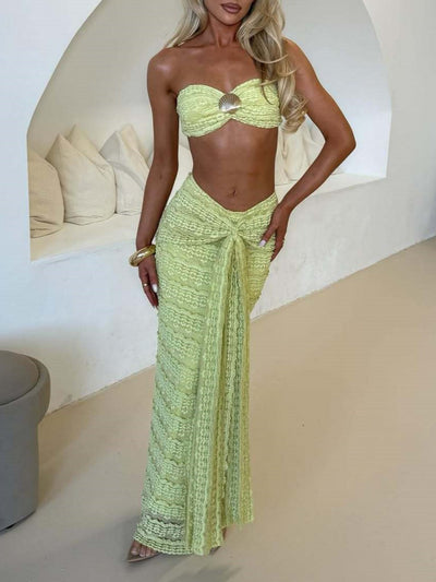 Shell swimsuit two piece set