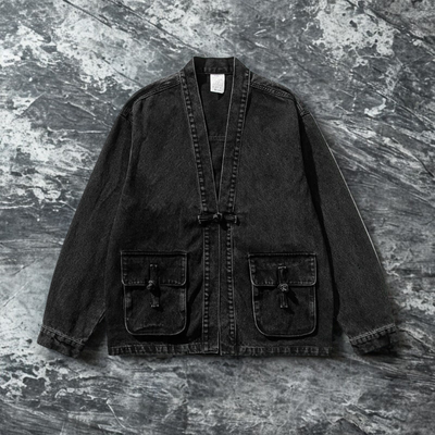 Vintage Wash Denim Kimono
