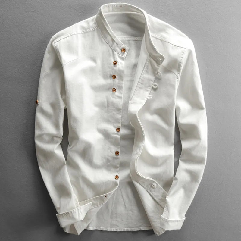 Arturo - Elegant Casual Mandarin Shirt