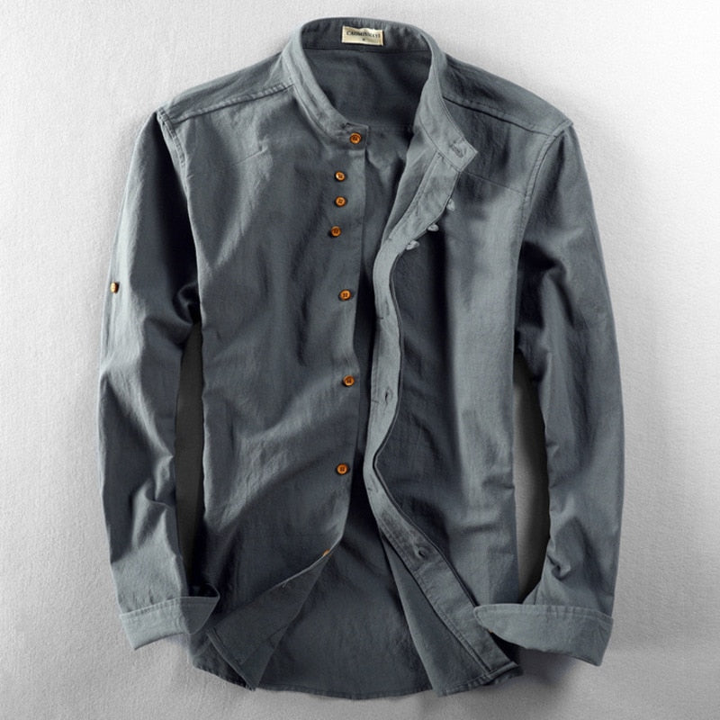 Arturo - Elegant Casual Mandarin Shirt