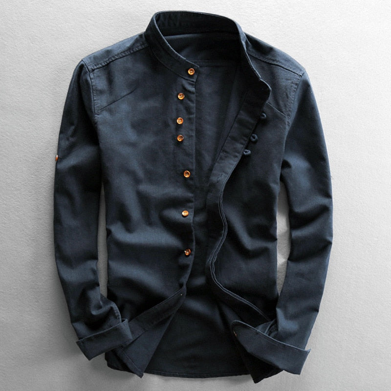 Arturo - Elegant Casual Mandarin Shirt