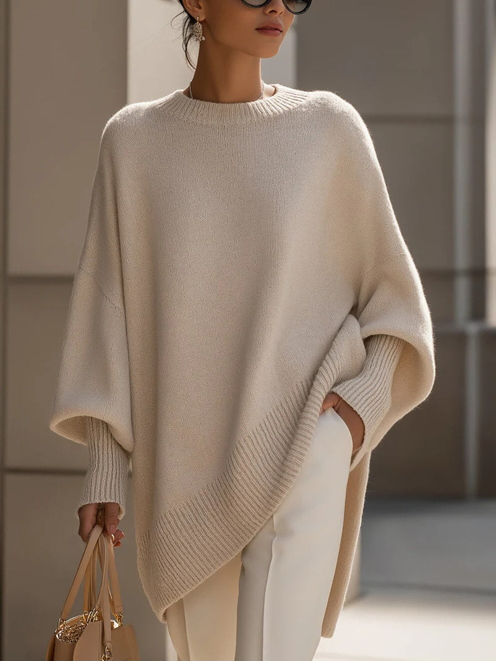 Effortless Elegance Oversized Poncho