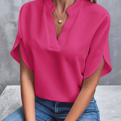 Milan - Classic V-Neck Blouse