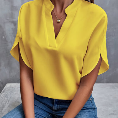 Milan - Classic V-Neck Blouse