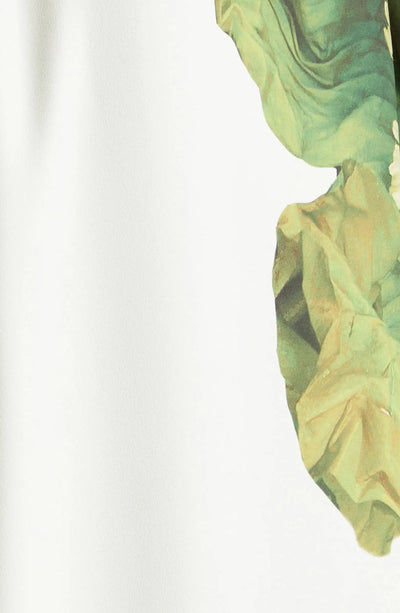 One Shoulder Floral Print Maxi Dress