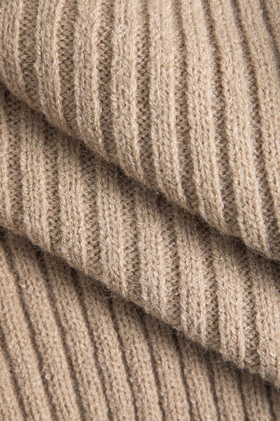 Crossover sweater with long sleeves