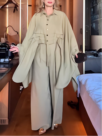 Extra long batwing sleeve shirt and trousers set