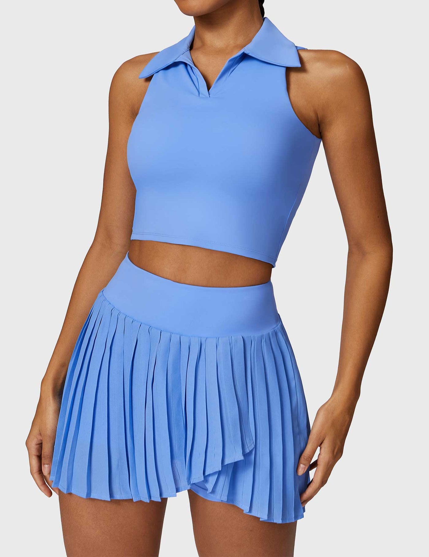 Yeoreo Crop Top Tennis Skirt Sets