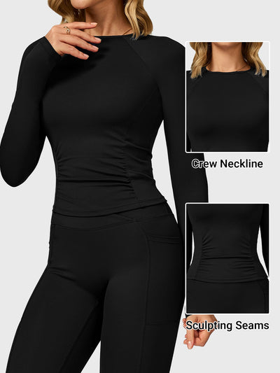 Yeoreo Lesley Sculpted Long Sleeves Top