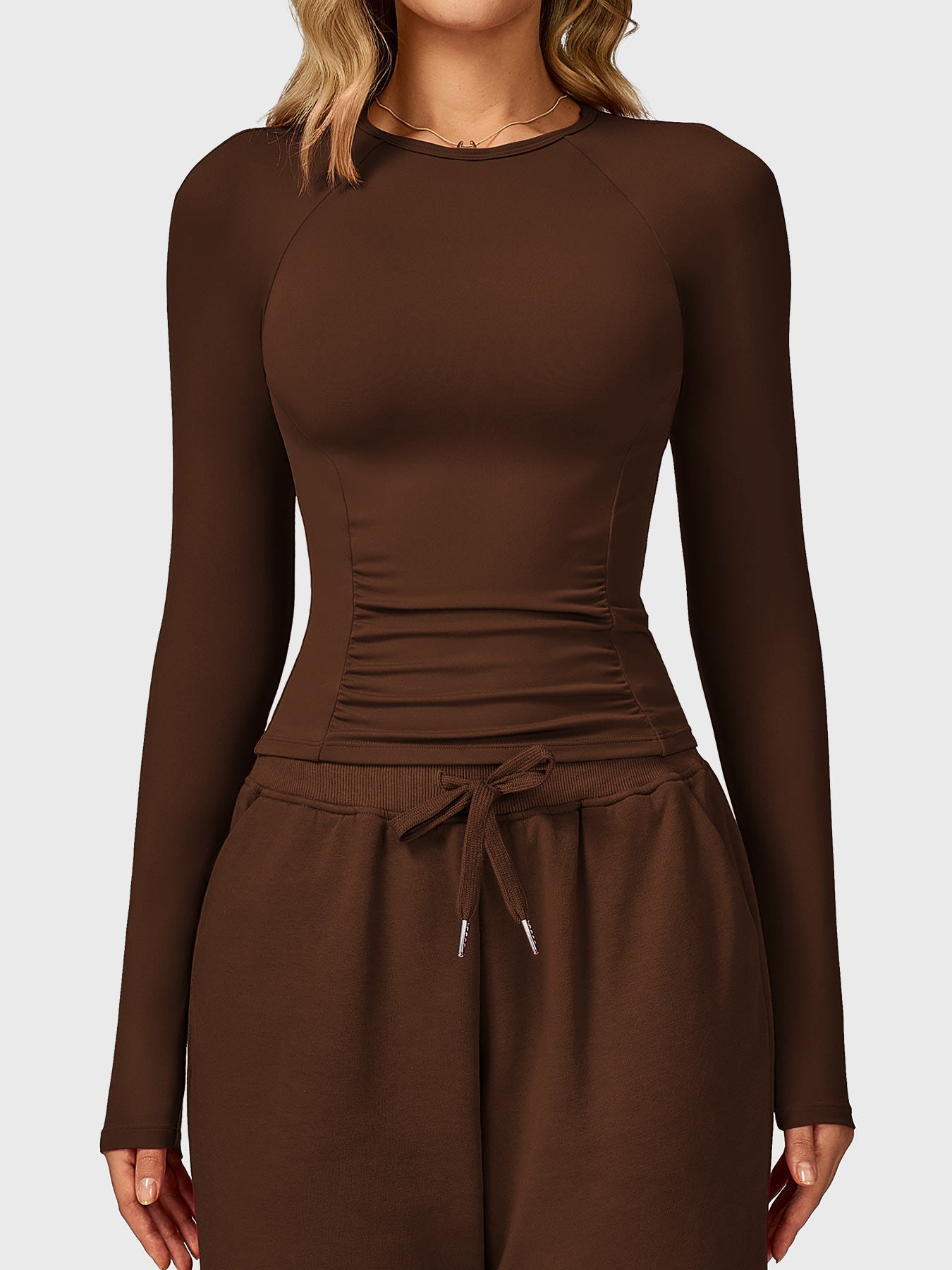 Yeoreo Lesley Sculpted Long Sleeves Top